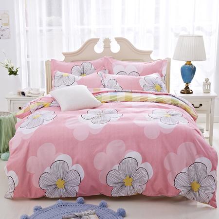 田園風(fēng)印花磨毛四件套個(gè)性時(shí)尚長絨棉床單床上用品家紡四件套